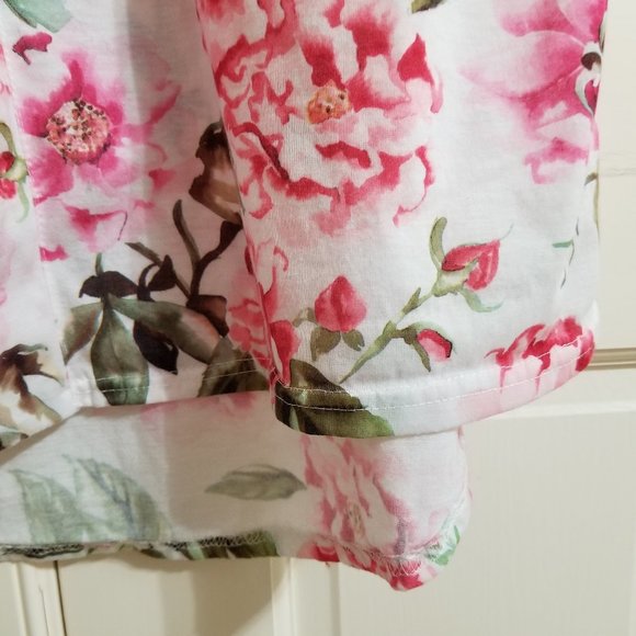 Show Me Your MuMu robe O/S Brie Garden Of Blooms floral rose print open front - Picture 7 of 16